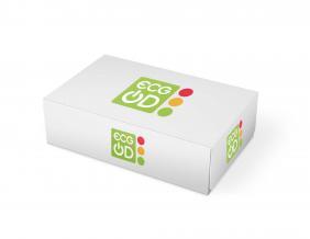 ECG On-Demand package with logo and traffic light design on a white box.